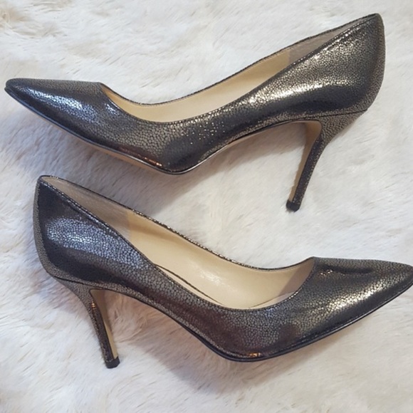Enzo Angiolini - Call me leather pewter heels - 11 - Picture 2 of 2